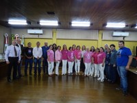 Câmara recebe voluntárias de Rede Feminina de Combate ao Câncer em ação alusiva ao “Outubro Rosa”