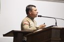Comandante do 3º Batalhão de Polícia Militar participa de Sessão e apresentar trabalhos realizados