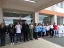 Grande abraço simboliza apoio de que Hospital Santa Cruz de Canoinhas precisa