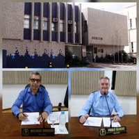 Paulo Glinski e Wilmar Sudoski recebem posicionamento do Tribunal de Justiça para doação ao município do antigo imóvel Fórum de Canoinhas