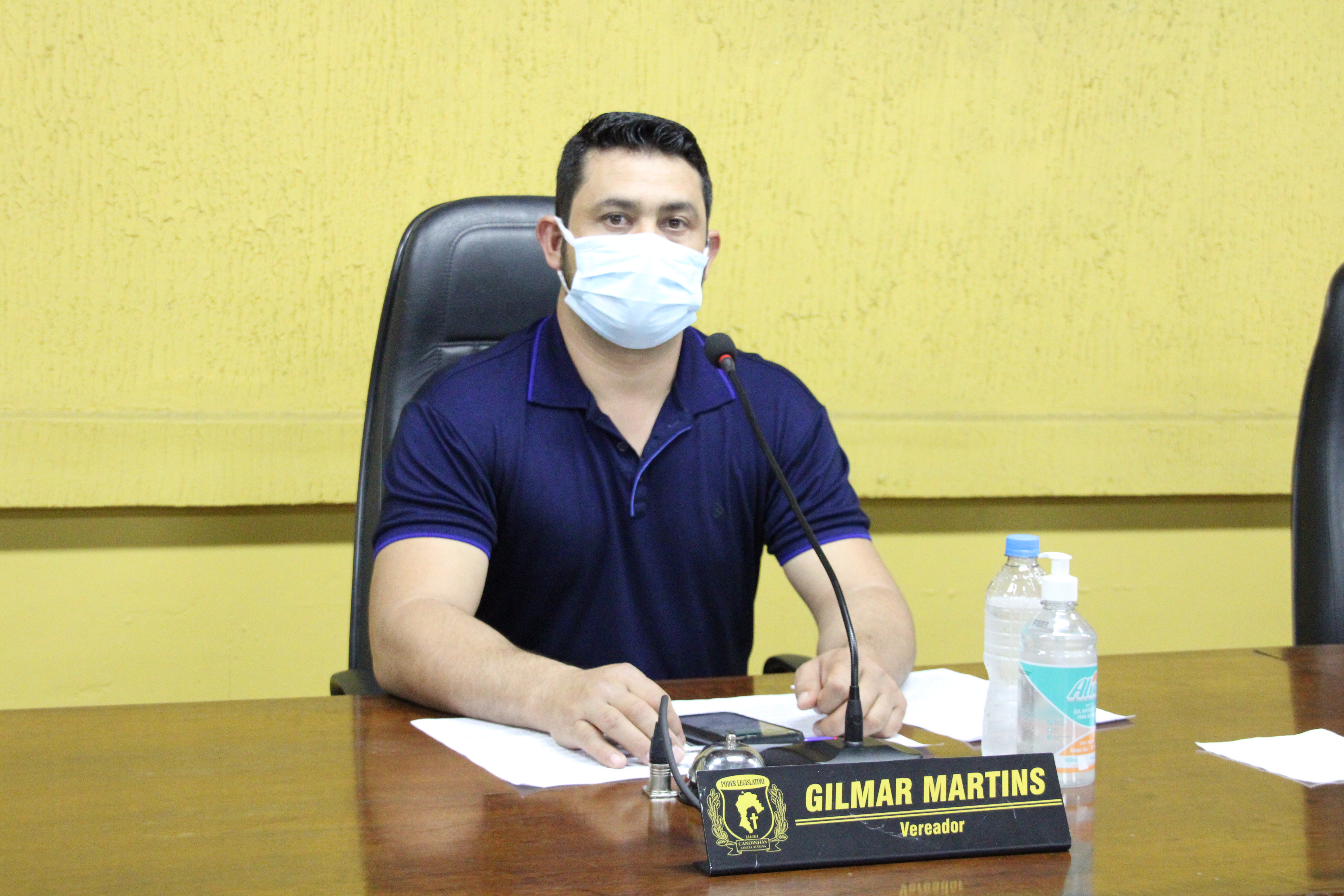 Presidente da Câmara de Vereadores Gil Baiano solicita ao Deputado Coronel Mocellin ambulância para o Corpo de Bombeiros de Canoinhas