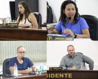 Tati, Zenilda, Osmar e André fazem pedidos ao Governo Municipal durante as duas sessões