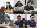 Zenilda, Adilson, Wilmar, Maurício, Gil e Willian solicitam melhorias ao setor de Obras do Município